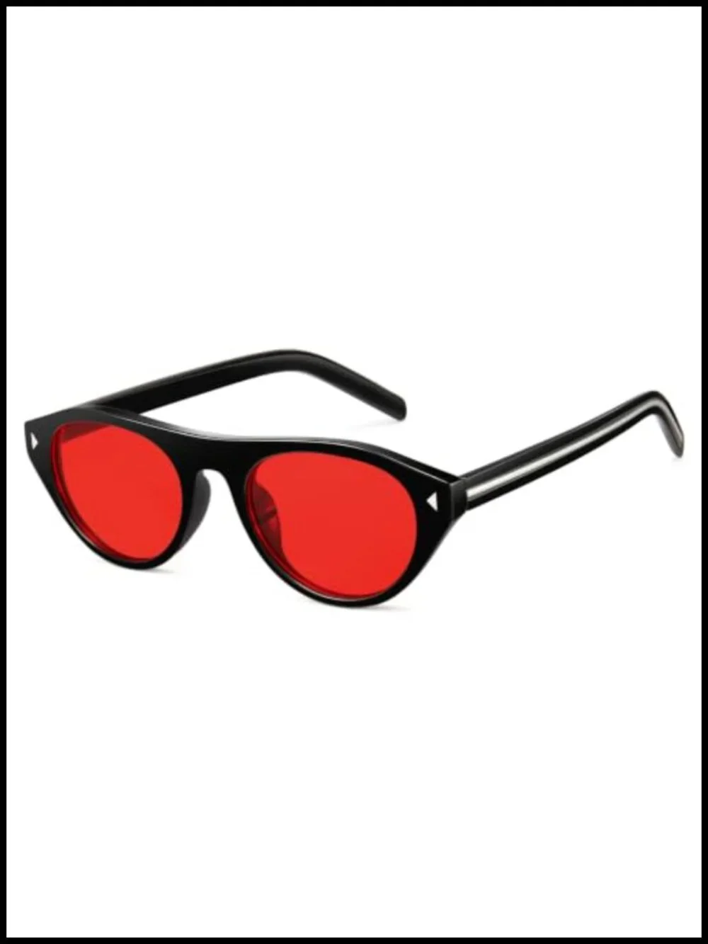 Retro Oval Cat Eye Sunglasses for Women UV400 Protection Lightweight Fashion